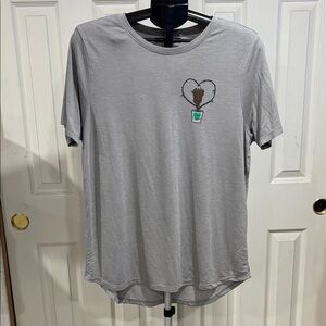 Marvel Gray Short Sleeve Tee with Heart Groot Graphic